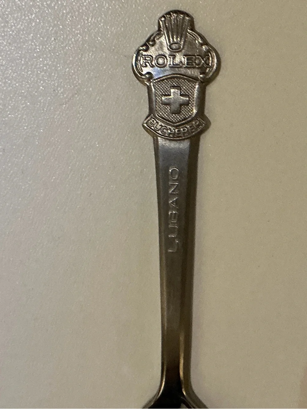 Rolex Silver Tone Commemorative Pair of Spoons